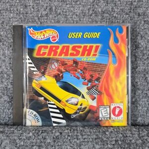 Hot Wheels Crash! CD-ROM User Guide PC Game Mattel Vintage 1999‎